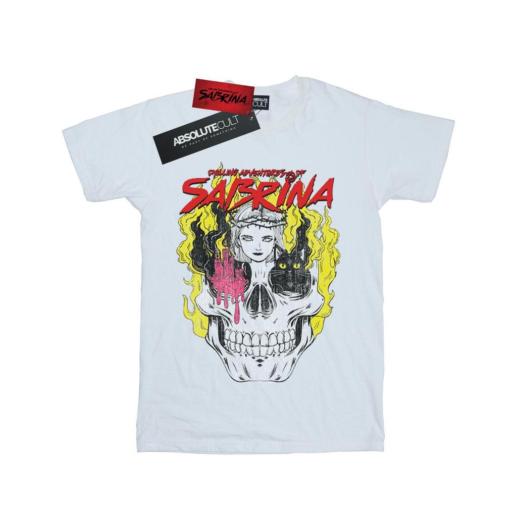 The Chilling Adventures Of Sabrina Mens Icon Skull T-Shirt
