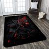 Romantic Rose Pattern Carpet Dragon and Rose Area Rug Parlor Carpets Mat Valentine's Day Home Living Room Rug and Carpet