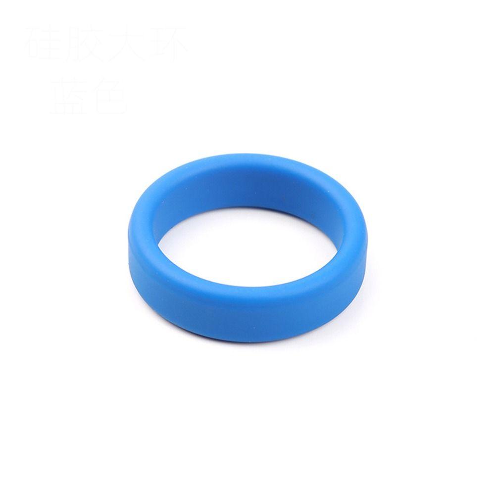 2Pcs Thick Flat Rubber Ring Silicone Tightle Stretchable Wheel Ring Flexible Elastic Silicone Luggle Wheel Hoops Diameter 35mm