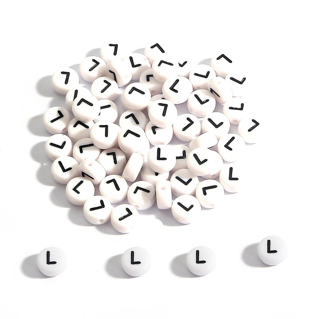 100 шт. бусины с буквами, круглые бусины с буквами алфавита, акриловые бусины, сделай сам, изготовление ювелирных изделий, браслет, ожерелье, аксессуары