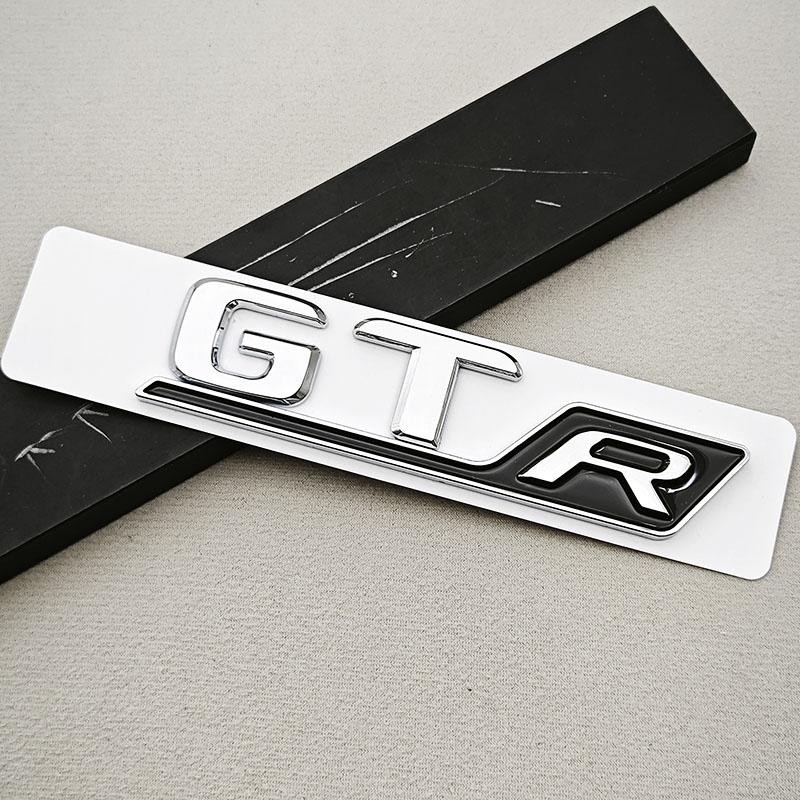 3D ABS Chrome Car Letters Badge Rear Trunk Logo GT R Sticker Emblem Decals For Mercedes Benz GT GT R Tail Marking Accessories AB1