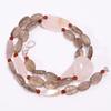 Natural Smoky Quartz Rose Quartz Carnelian Beads Necklace 3-19 Mm 18" UB-8007 UB-8007