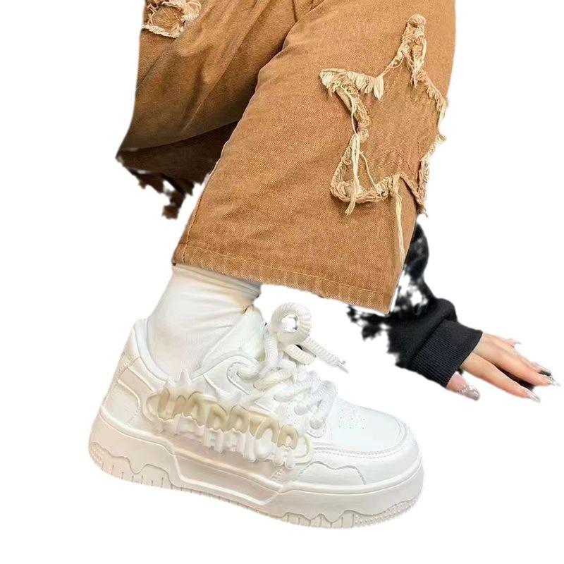 Новые универсальные и нишевые женские туфли на толстой подошве, повседневные и спортивные.