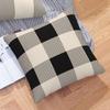 Checkered Throw Pillow Covers 18x18 Set of 2 Buffalo Plaid Boho Decorative Pillow Cover Black White Outdoors Pillowcase Cushion Case Home Decor for