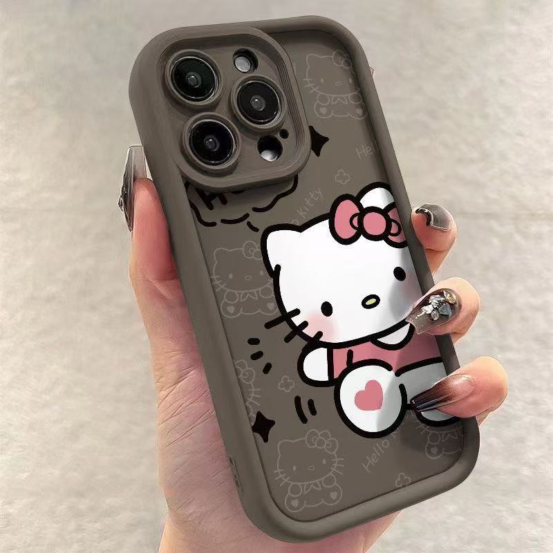 Новый котик KT подходит для чехла для мобильного телефона iPhone13/14/17ProMax 15pro Apple 12 милый 11E Япония и Корея