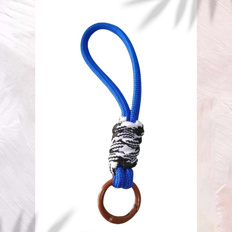 Комбинированный цветной узел для мобильного ремешка, креативный короткий плетеный ремешок, чехол для мобильного телефона, брелок для ключей, может быть съемным, веревка с защитой от потери