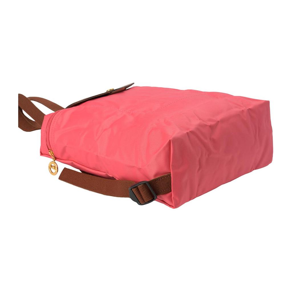 Longchamp Рюкзак Le Pliage из полиамида с телячьей кожей, средний, мужской, розово-красный