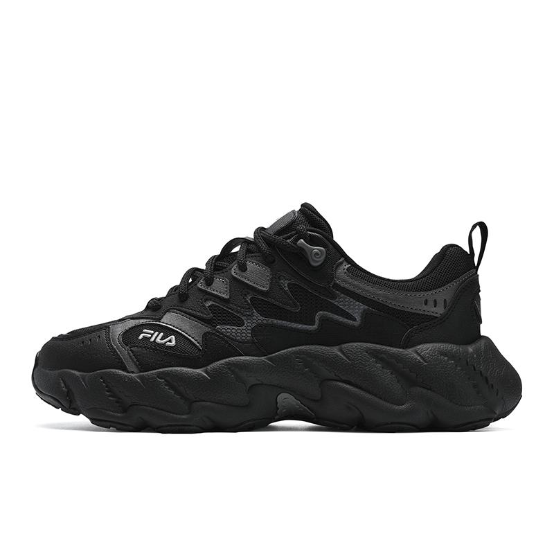 New FILA FERN 2 Abrasion Resistant, Breathable, Lightweight Low Top Casual Shoes Men's Black F12M541135FBM