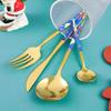 Christmas Starry Sky Western Food Tableware Set Spoon Hand Gift Hotel Home Steak Knife Box Fork Kitchen Dining Bar Garden