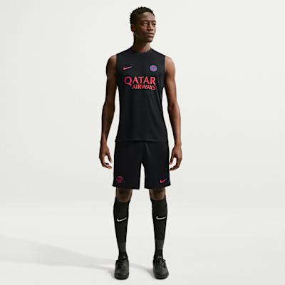 Men's Nike Quick Dry Tank Tops Men's Black/Royal Blue/Global Red Crew Neck Moderate
