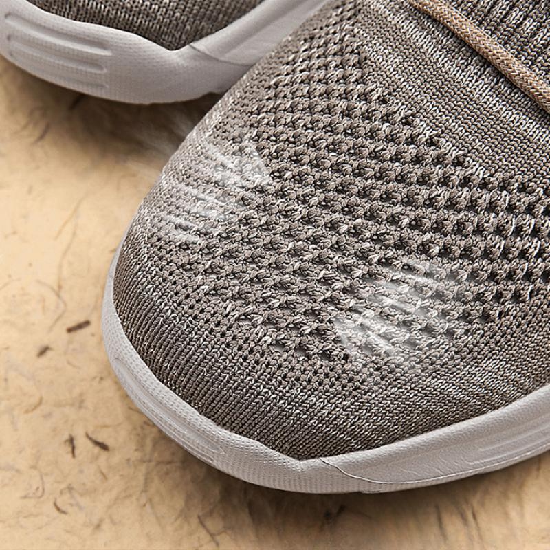 Модная мужская повседневная обувь, модная удобная сетчатая обувь, летняя дышащая мужская парусиновая обувь, обувь для ходьбы без застежек, джентльмен, большой размер
