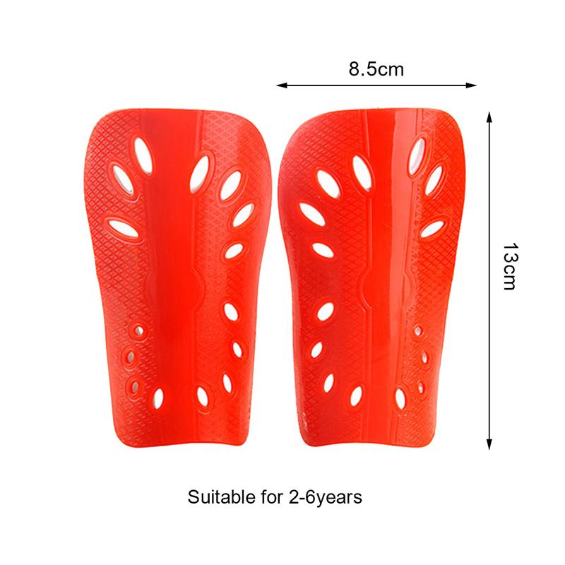 1 Pair Breathable Football Shin Pads Plastic Soccer Guards Leg Protector for Kids & Adults Protective Gear