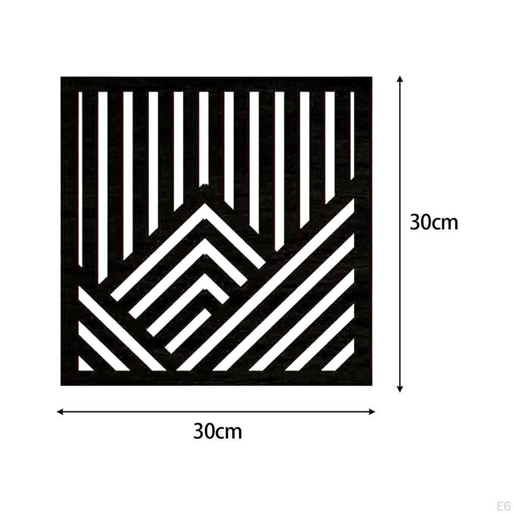 2 шт. Геометрические деревянные настенные художественные панели, минималистичные, 11,81''x11,81'' подвесные скульптуры для