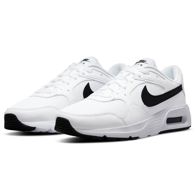 Nike Air Max SC Белые Черные Мужские Кроссовки CW4555-102