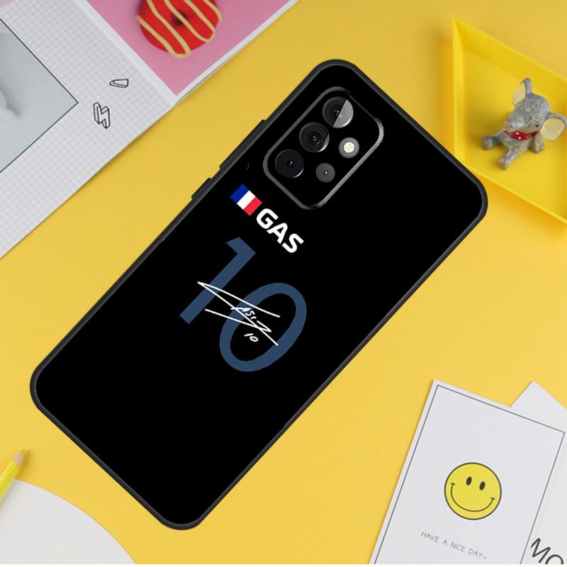 Pierre Gasly 10 F1 Phone Case For Samsung Galaxy A53 A33 A13 A12 A32 A52 A14 A34 A54 A15 A25 A35 A55 A71 A51