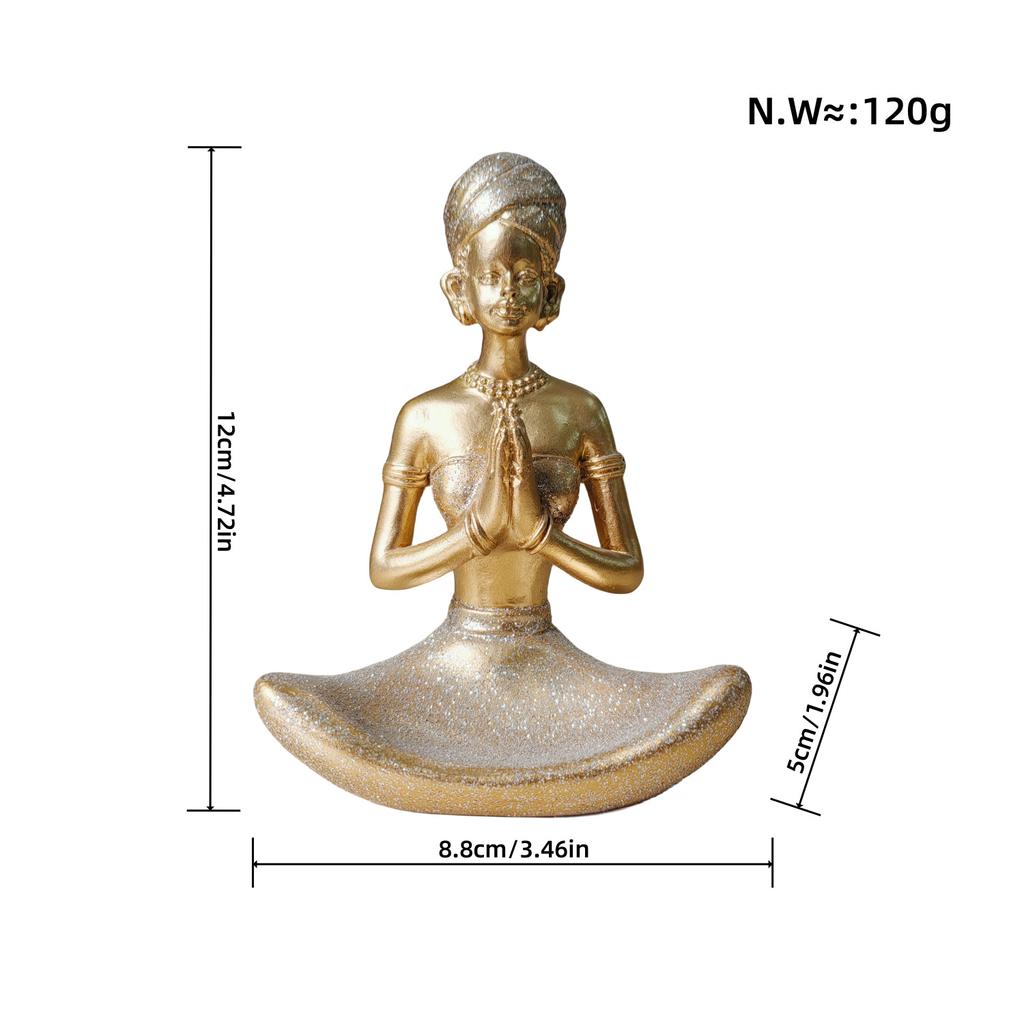 Простые абстрактные украшения для дома и студии йоги, украшения для йоги из смолы, подарочные украшения, украшения для свадебной комнаты