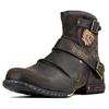 OSSTONE Genuine Leather Chukka Mountain Bike Size 9 Size 43 Brown Men's Boots, (M), (EU), (OS-5008-1-D)
