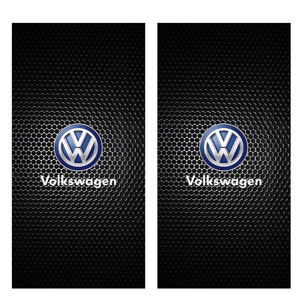 Car Sticker Styling Mouldings 2Pcs Car B-Pillar Center Column Cover PET Decals Accessories For Volkswagen VW R Polo Passat RlineSZ7