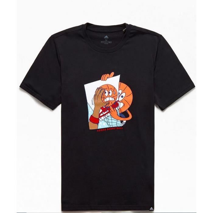 Tee-Shirt - ADIDAS - Noir - 100% Coton - Lavage en Machine - Originals Posterize Graphic