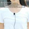 Laptop Collar Wired Clip-On Lapel Microphone 3.5mm Jack Recording Teaching Lavalier Condenser Mic