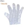200Pcs Disposable Clear Plastic Gloves Latex Powder Free Home Work Use Safe Gloves for Cooking Cleaning Painting