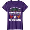 Funny Chicken for Unisex Women Gardening Chicken Lovers Garden TShirt Womens Fashion Farmer Graphic Clothing Short Sleeve Apparel