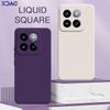 Square Liquid Silicone Case Cover for Xiaomi Mi 14 Pro Soft Waterproof Mobile Phone Armor Xiaomi14 Mi14 14Pro Luxury Accessories