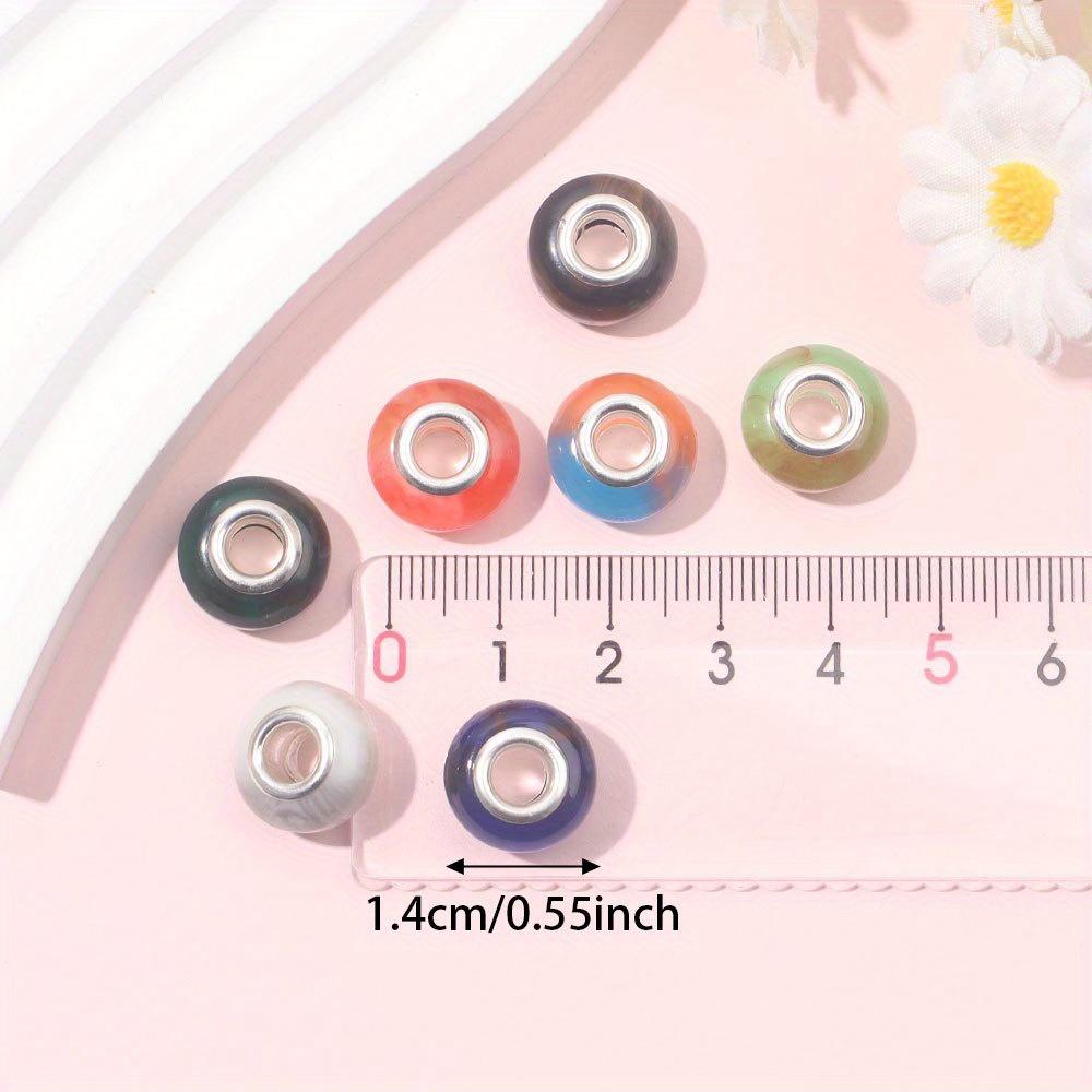 7/14/21 шт. европейские смоляные макропористые бусины, свободные бусины, подвесные бусины, европейские браслеты своими руками, ожерелья, изготовление ювелирных изделий