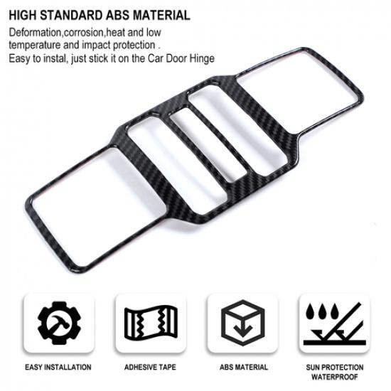 Center Console Window Switch Button Frame Trim Cover For Jeep Wrangler JL 2018+