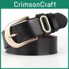 Women Leather Genuine Belt Metal Pin Buckle Jeans Waist Belt Fashion Decoration