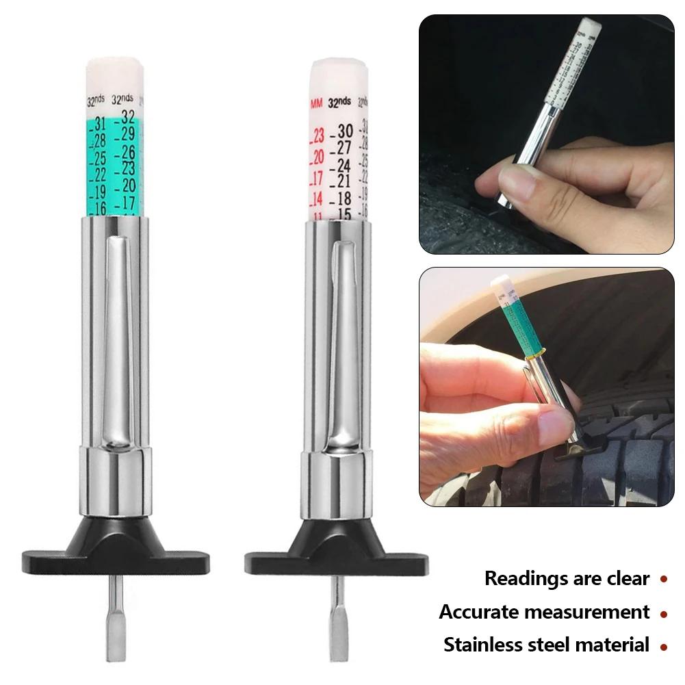 25mm Car Tire Tyre Tread Depth Gauge Meter Digital Thickness Detection Ruler Measuring Pen Auto Tread Mark Measuring Tool
