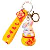 Adorable Rabbit Keychain Silicone Charm Perfect For Gifts And Backpack Decoration