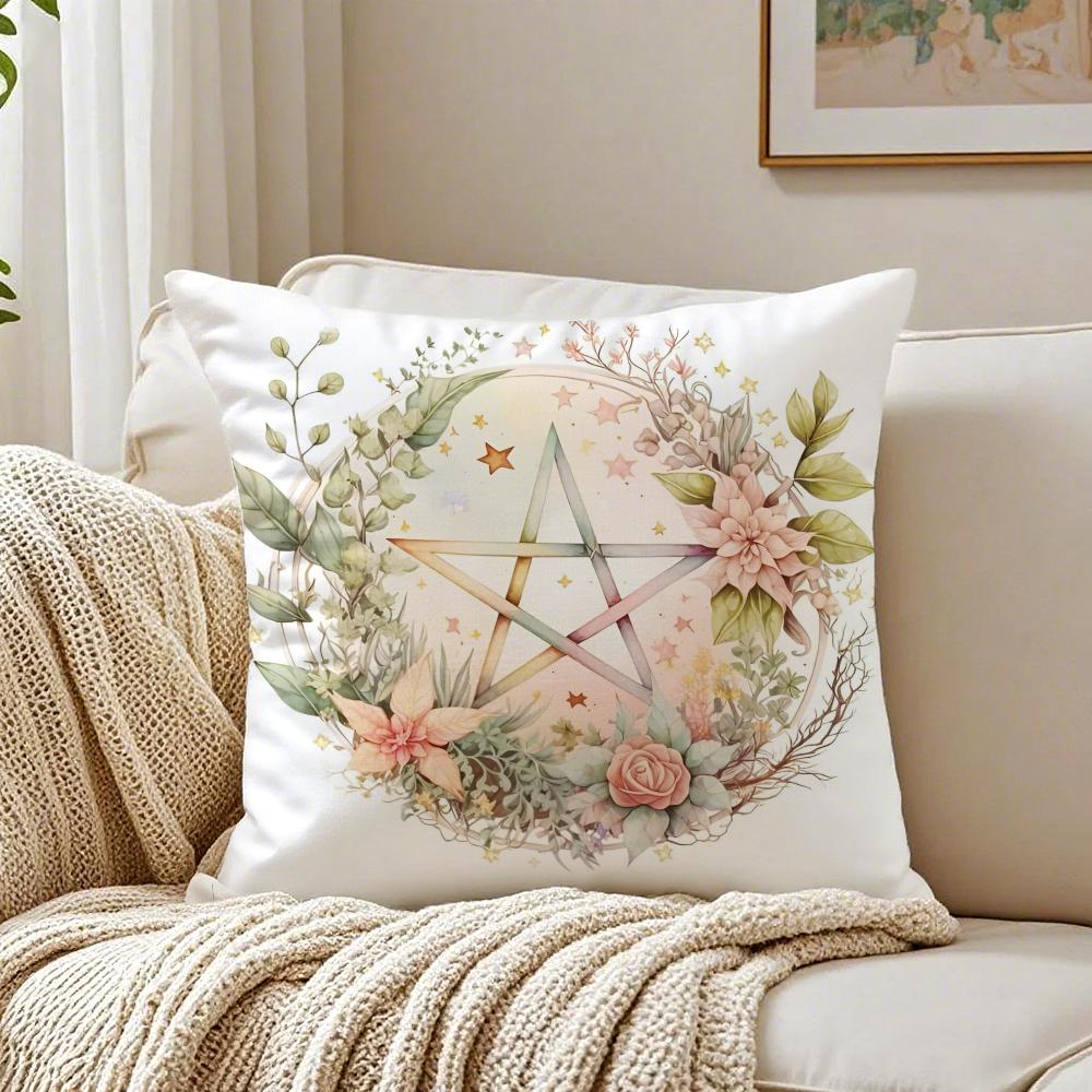 Nordic Midsummer Festival Cushion Cover Linen Minimalist Soft for Sofa Bed Home Room Decor