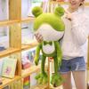Stuffed Doll Cartoon Skin-friendly Elegent Style Colorful Green Frog Stuffed Doll Party Bedroom Gifts For Household Decoration