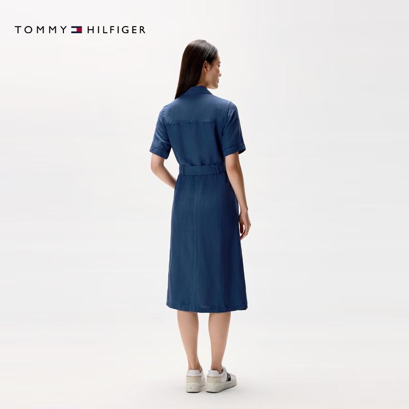 Tommy Hilfiger Женское платье-рубашка из смешанного льна