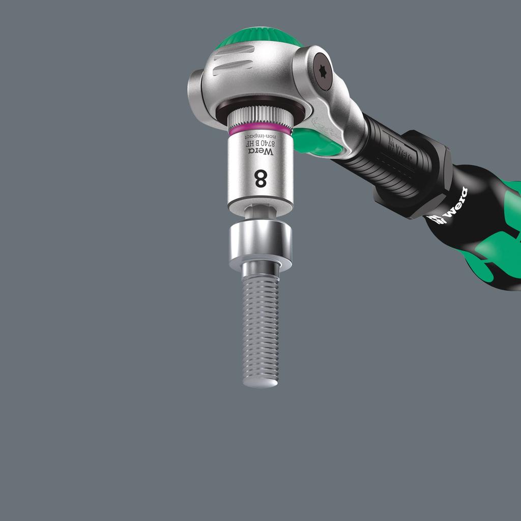 Wera 05003536001 Набор трещоток Zyklop Speed 8100 SB, Универсальный набор, Привод 3/8", 35 предметов