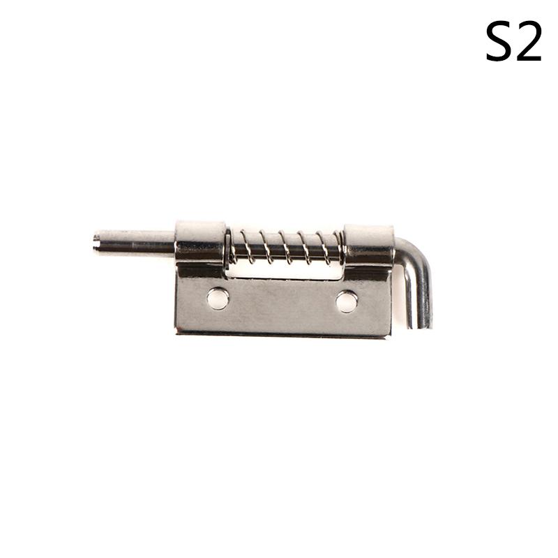 1Pc 304 Stainless Steel Loaded Hinge Security Spring Bolt Barrel Latch Hardware