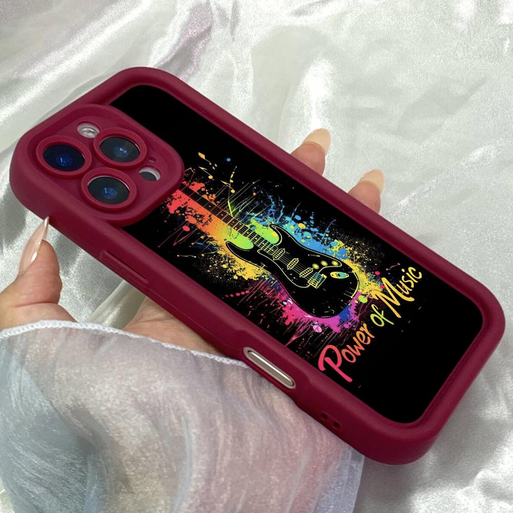 JT432 Сила Музыки для iPhone 17 16 15 14 13 Pro Max Samsung S26 S25 Ultra A17 A07 A56 A16 Xiaomi 15T Redmi 15c Note 14 13 Мягкий Чехол