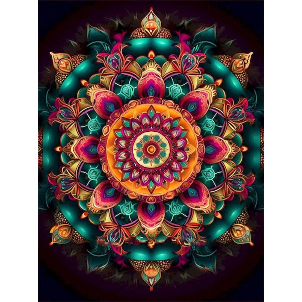 Алмазная живопись Полный дрель Городской пейзаж Круглая алмазная живопись Ручная работа Искусство Мандала Diy Алмазная мозаика Картина Украшение дома