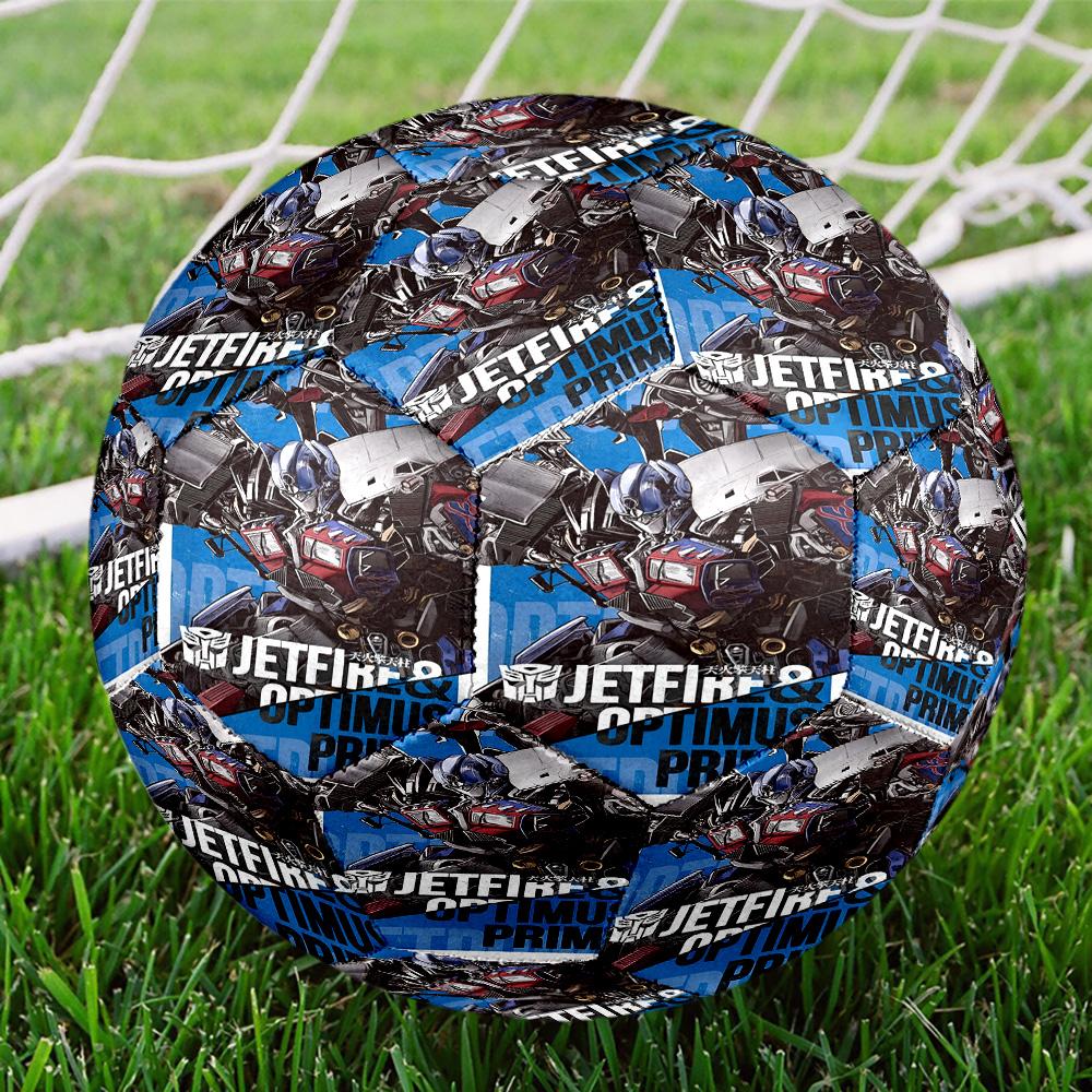 Transformers Print Size 5 Soccer Ball, Standard Match Football for Sports Game and Team Practice, Ideal Gift for Soccer Fans