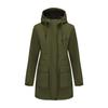 Women Solid Stripe Rain Jacket Outdoor Plus Waterproof Hooded Raincoat Windproof