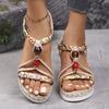 New Bohemian Style Wedge Heel Sandals for All Seasons Women's Fashion Casual Thick-Soled Shoes