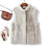 Меховая интегрированная водонепроницаемая норковая жилетка куртка осень и зима новая средняя и пожилая большой размер свободная модная темпераментная короткая жилетка