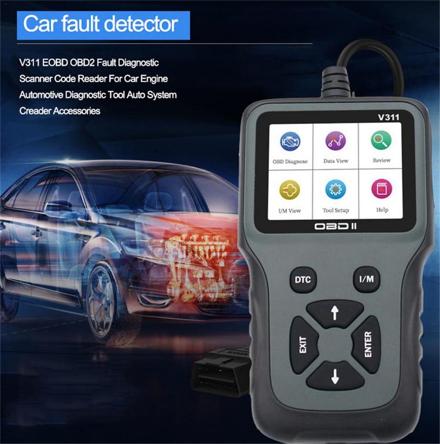 V311 EOBD OBD2 CAN Универсальный сканер кодов двигателя для автомобиля Диагностический инструмент Новый