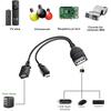 Y Spliter Micro USB Port Terminal Otg Cable for Fire Tv 3 or 2nd Gen Fire Stick PC Hardware Cables Adapters Converter Extender