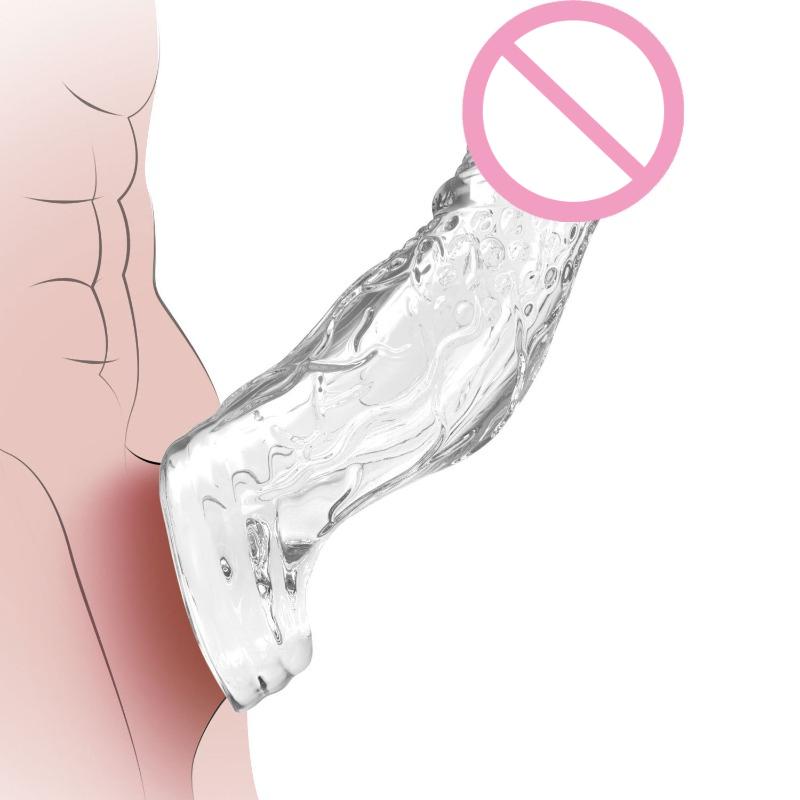 Реалистичная насадка для увеличения пениса, удлинитель, гейское кольцо для члена, презерватив, задержка эякуляции, товары для взрослых для мужчин