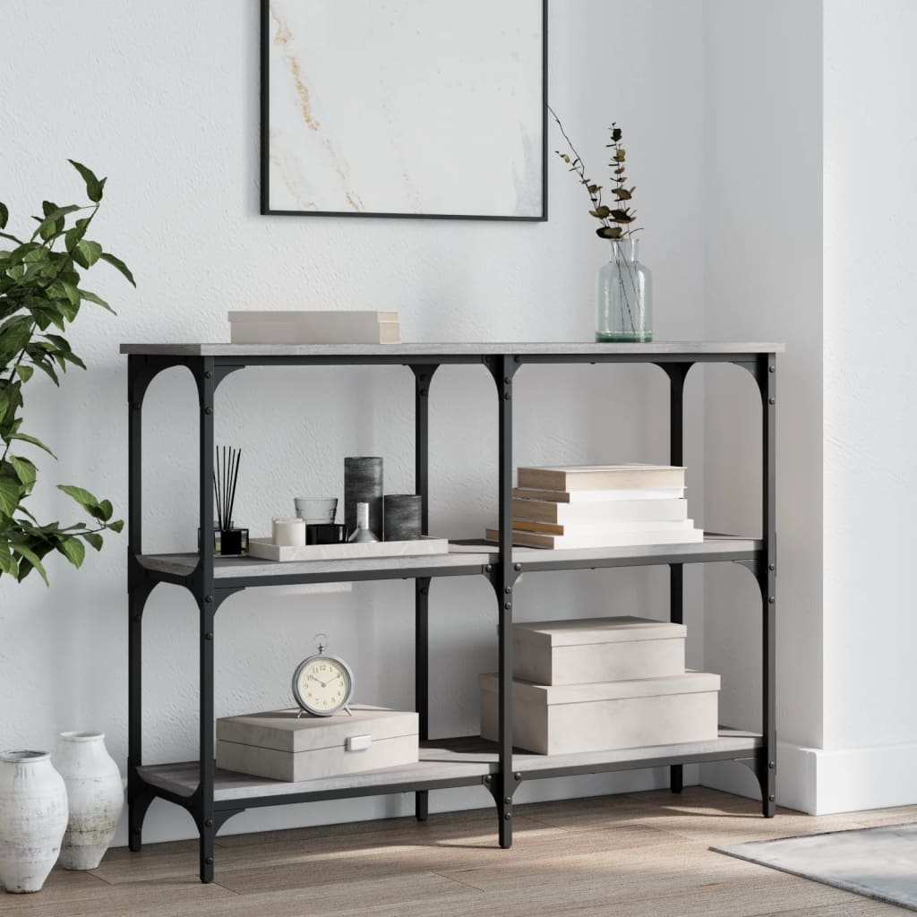 Console Table Grey Sonoma 100x29x75 cm Particleboard
