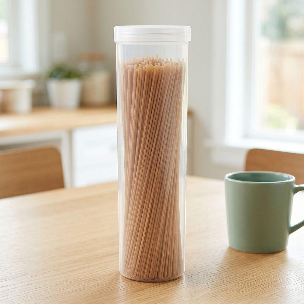 2PCS Plastic Cookie Storage Box Transparent Airtight Food Storage Containers Round/Rectangular with Lid Pantry Organizer Snacks