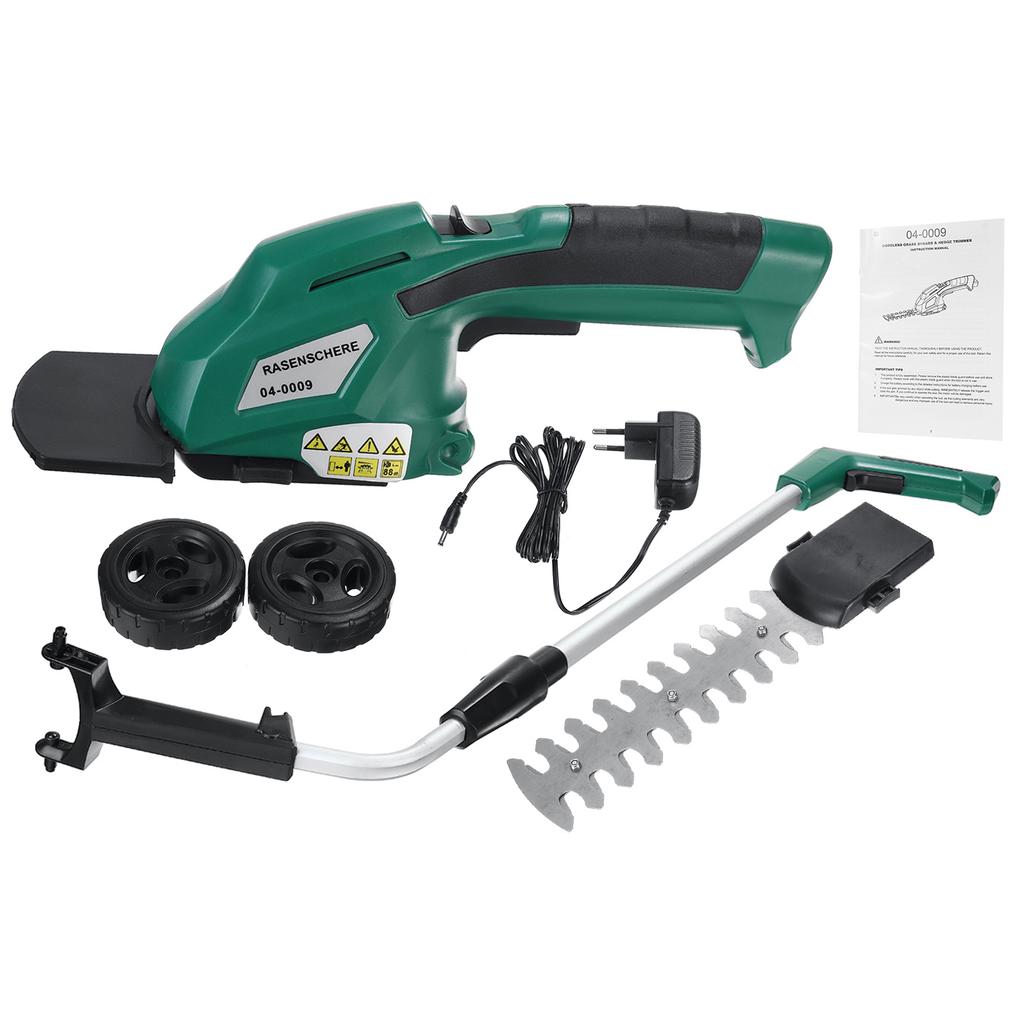 3-в-1 7,2 В Аккумуляторные ножницы для травы Перезаряжаемая электрическая газонокосилка Садовые инструменты С удлинительной рукояткой Аккумуляторный электрический кусторез