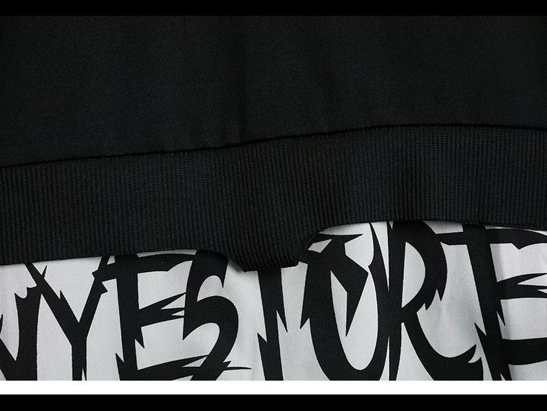 Мужская осенняя толстовка с капюшоном Cross-border: Гонконгский стиль, национальный тренд, свободный крой, универсальность и уникальный дизайн